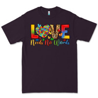 Plum love needs no words Premium Tee - LillyAllenDesigns