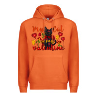 Carrot my cat is my valentine valentine's day Premium Hoodie - FaDigitalArtStudio