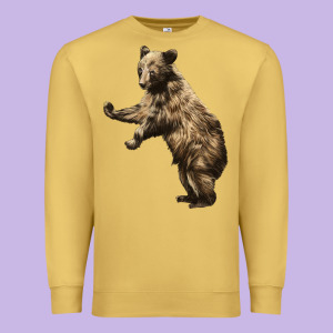Brown Bear Cub Premium Sweatshirt Designed By Lillyallendesigns