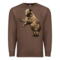 Chestnut Brown Bear Cub Premium Sweatshirt - LillyAllenDesigns
