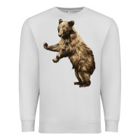 Dove Grey Brown Bear Cub Premium Sweatshirt - LillyAllenDesigns