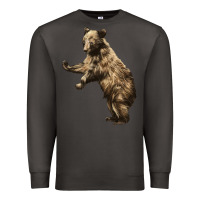 Smoke Brown Bear Cub Premium Sweatshirt - LillyAllenDesigns