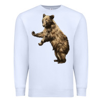 White Brown Bear Cub Premium Sweatshirt - LillyAllenDesigns