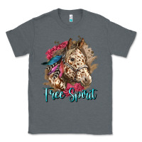 Charcoal Heather free spirit appaloosa horse Classic Tee - LillyAllenDesigns