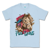 Dusty Blue free spirit appaloosa horse Classic Tee - LillyAllenDesigns