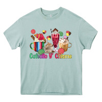 Arona cafecito y chisme coffee cups Heavy Core Tee - MaliasSmallBusiness