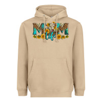 Mushroom Western Charolais Cow Mom Life Heavyweight Hoodie - LillyAllenDesigns
