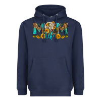 Navy Western Charolais Cow Mom Life Heavyweight Hoodie - LillyAllenDesigns