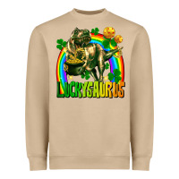 Mushroom luckysaurus St. Patricks Day Heavyweight Sweatshirt - FaDigitalArtStudio