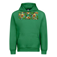 Emerald avacado with turquoise and leopard background 11 oz mug Urban Hoodie - BarkalooDesign