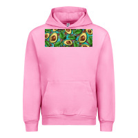 Fuchsia Pink avacado with turquoise and leopard background 11 oz mug Urban Hoodie - BarkalooDesign