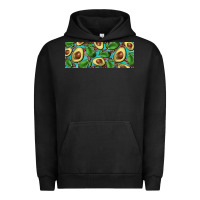 Pigment Black avacado with turquoise and leopard background 11 oz mug Urban Hoodie - BarkalooDesign