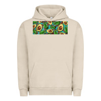Pigment French Oak avacado with turquoise and leopard background 11 oz mug Urban Hoodie - BarkalooDesign