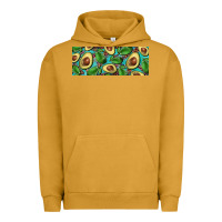Pigment Peanut Butter avacado with turquoise and leopard background 11 oz mug Urban Hoodie - BarkalooDesign