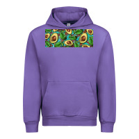 Tulip avacado with turquoise and leopard background 11 oz mug Urban Hoodie - BarkalooDesign