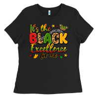 Black it's the black excellence for me Ladies Tee - LillyAllenDesigns