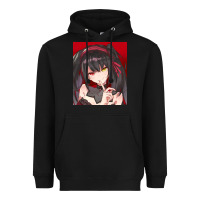 Black tokisaki kurumi Heavyweight Hoodie - tuanDangUi
