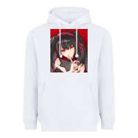White tokisaki kurumi Heavyweight Hoodie - tuanDangUi