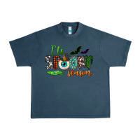 Midnight Navy It's spooky season Urban Heavy Tee - NancyCooperArtShop