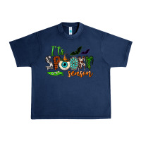 Navy It's spooky season Urban Heavy Tee - NancyCooperArtShop