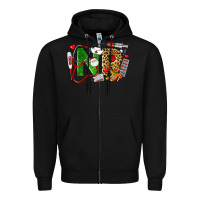 Black christmas nr nurse practitioner nurse Zipper Hoodie - LillyAllenDesigns