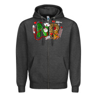 Charcoal Heather christmas nr nurse practitioner nurse Zipper Hoodie - LillyAllenDesigns
