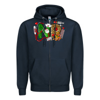 Navy christmas nr nurse practitioner nurse Zipper Hoodie - LillyAllenDesigns