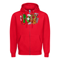 Red christmas nr nurse practitioner nurse Zipper Hoodie - LillyAllenDesigns