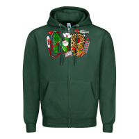 Sports Green christmas nr nurse practitioner nurse Zipper Hoodie - LillyAllenDesigns