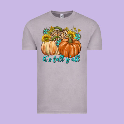 It's Fall Y'all Vintage Tee Designed By Texasbilliewilder