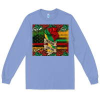 Colony Blue juneteenth freedom since 1865 Long Sleeve Tee - CowGirlArtShop