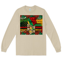Mushroom juneteenth freedom since 1865 Long Sleeve Tee - CowGirlArtShop