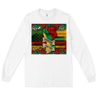 White juneteenth freedom since 1865 Long Sleeve Tee - CowGirlArtShop