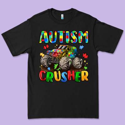 Autism Crusher Premium Tee Designed By Lillyallendesigns