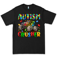 Black autism crusher Premium Tee - LillyAllenDesigns