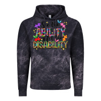 Cloud Black see the ability not the disability nca Vintage Hoodie - NancyCooperArtShop