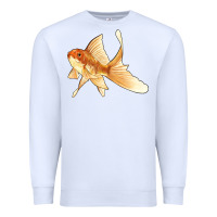 White Goldfish Premium Sweatshirt - LillyAllenDesigns