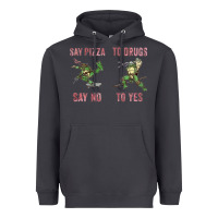 Smoke say pizza to drugs say no to yes Heavyweight Hoodie - tuanDangUi