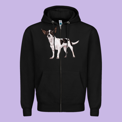 Chihuahua Zipper Hoodie Designed By Lillyallendesigns