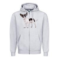 Heather Grey chihuahua Zipper Hoodie - LillyAllenDesigns