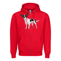 Red chihuahua Zipper Hoodie - LillyAllenDesigns