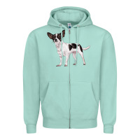 Seafoam chihuahua Zipper Hoodie - LillyAllenDesigns