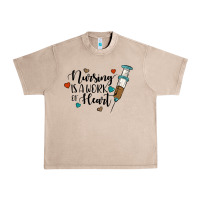 French Oak nursing i̇s a work of heart Urban Heavy Tee - JahusDesignShop