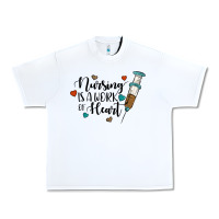 White nursing i̇s a work of heart Urban Heavy Tee - JahusDesignShop