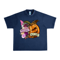 Navy Sorta sweet sorta spooky Urban Heavy Tee - NancyCooperArtShop