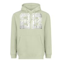 Matcha Number 22 Sports Jersey Lucky No. Birthday Age Vintage Heavyweight Hoodie - tuanDangUi