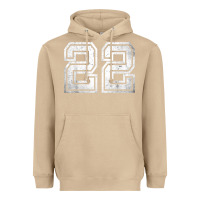 Mushroom Number 22 Sports Jersey Lucky No. Birthday Age Vintage Heavyweight Hoodie - tuanDangUi