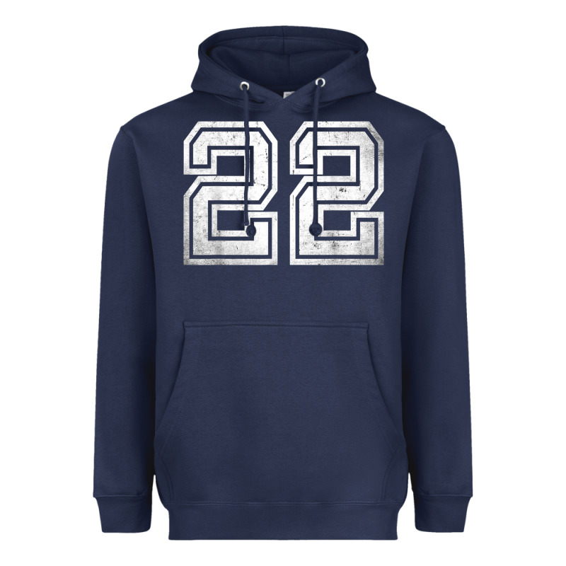Number 22 Sports Jersey Lucky No. Birthday Age Vintage Heavyweight Hoodie by tuanDangUi | Teevron