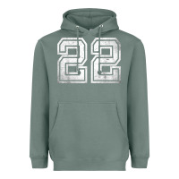 Sage Number 22 Sports Jersey Lucky No. Birthday Age Vintage Heavyweight Hoodie - tuanDangUi