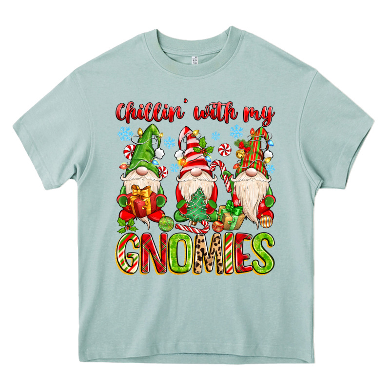 Chillin With My Gnomies Heavy Core Tee by MaliasSmallBusiness | Teevron
